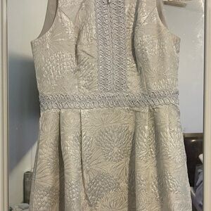 Lilly Pulitzer Silver Franci High Collar Dress